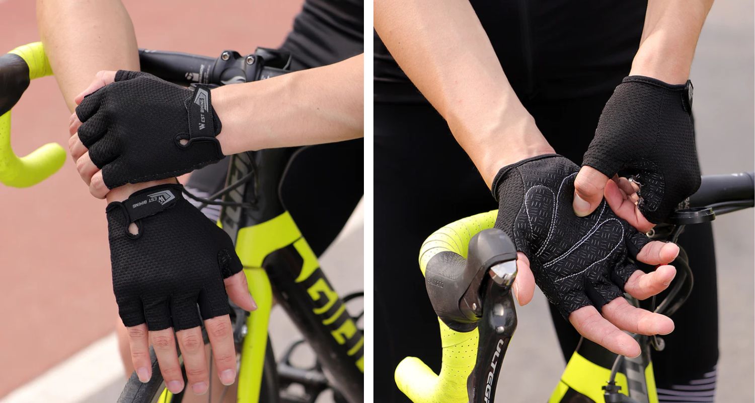 Phụ Kiện Xe Đạp Thương Hiệu West Biking: Chất Lượng Vượt Trội, Giá Thành Hợp Lý 4 Găng tay đạp xe nửa ngón thoáng khí, chống trơn trượt